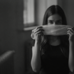 Best Aesthetic Hidden Face Girl Pic Black and White